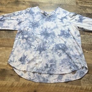 Tie-Dye V-Neck Sweatshirt